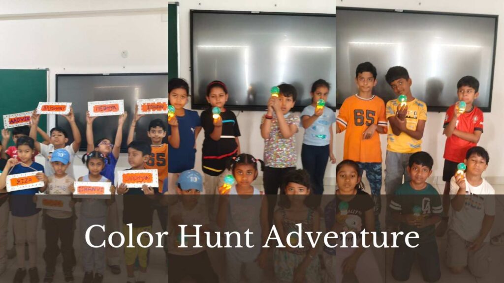 Color Hunt Activity in Summer Camp