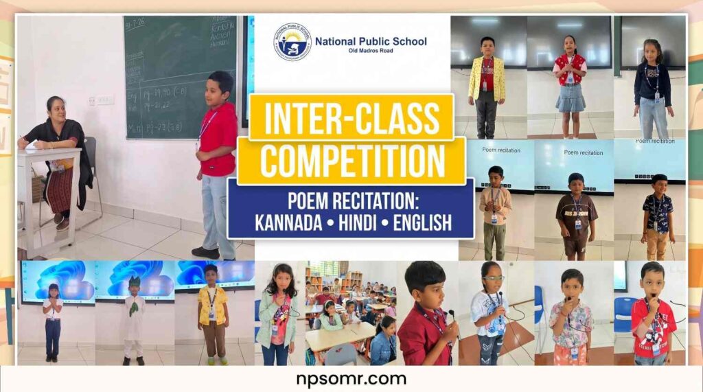 Students participating in Inter-Class Competitions at NPS OMR